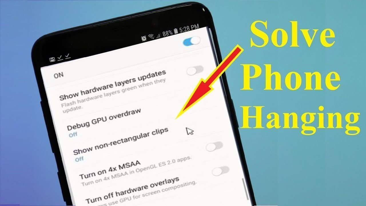 How to speed up a hanging smartphone